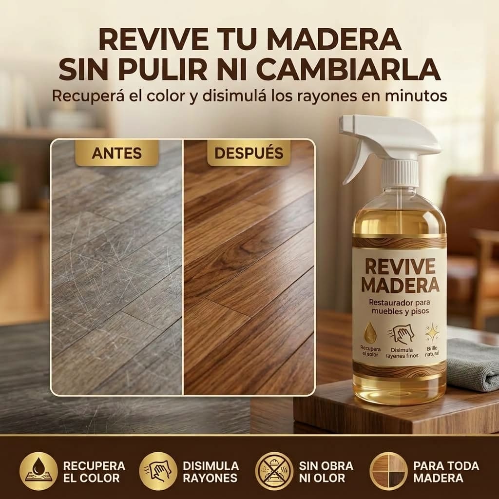 Revive Madera | Recuperá tu madera sin pulir ni cambiarla