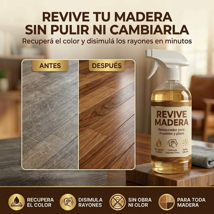 Revive Madera | Recuperá tu madera sin pulir ni cambiarla