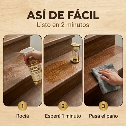 Revive Madera | Recuperá tu madera sin pulir ni cambiarla