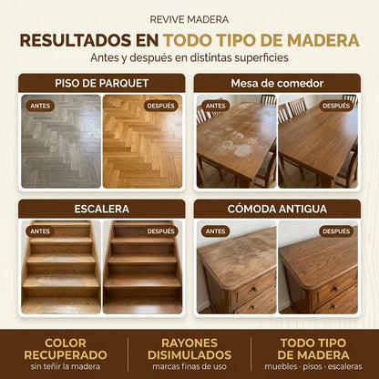 Revive Madera | Recuperá tu madera sin pulir ni cambiarla